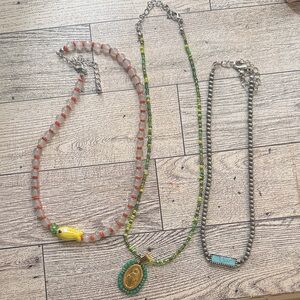 Elegant Multicolor Beaded Necklace Set